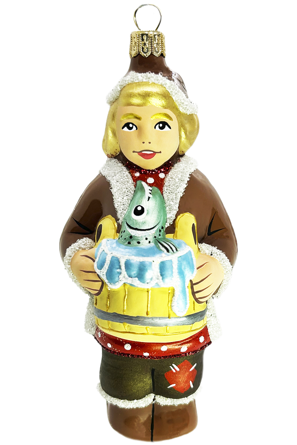 Елочное украшение Емеля с щукой БС-3564